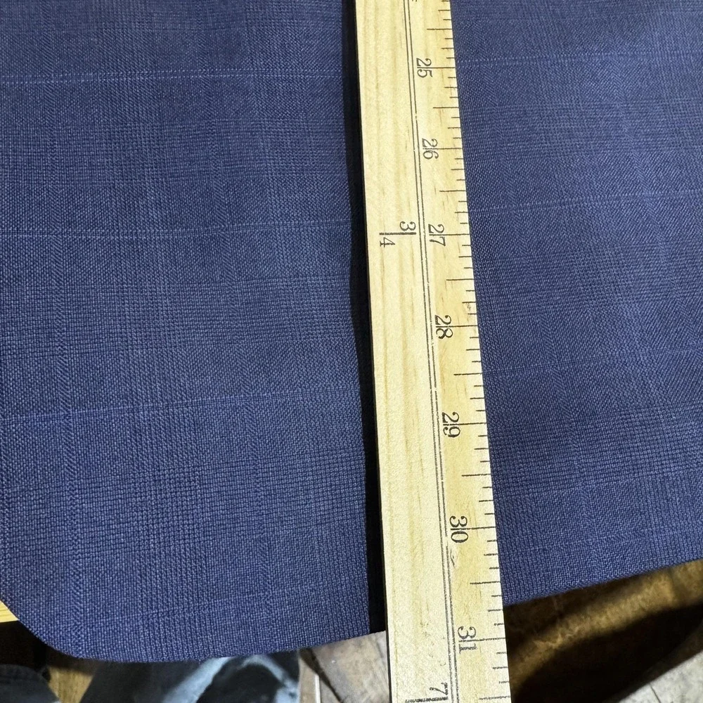 Lauren Ralph Lauren Blazer Mens 38R Blue Wool 2 Button Stretch Sport Coat Jacket